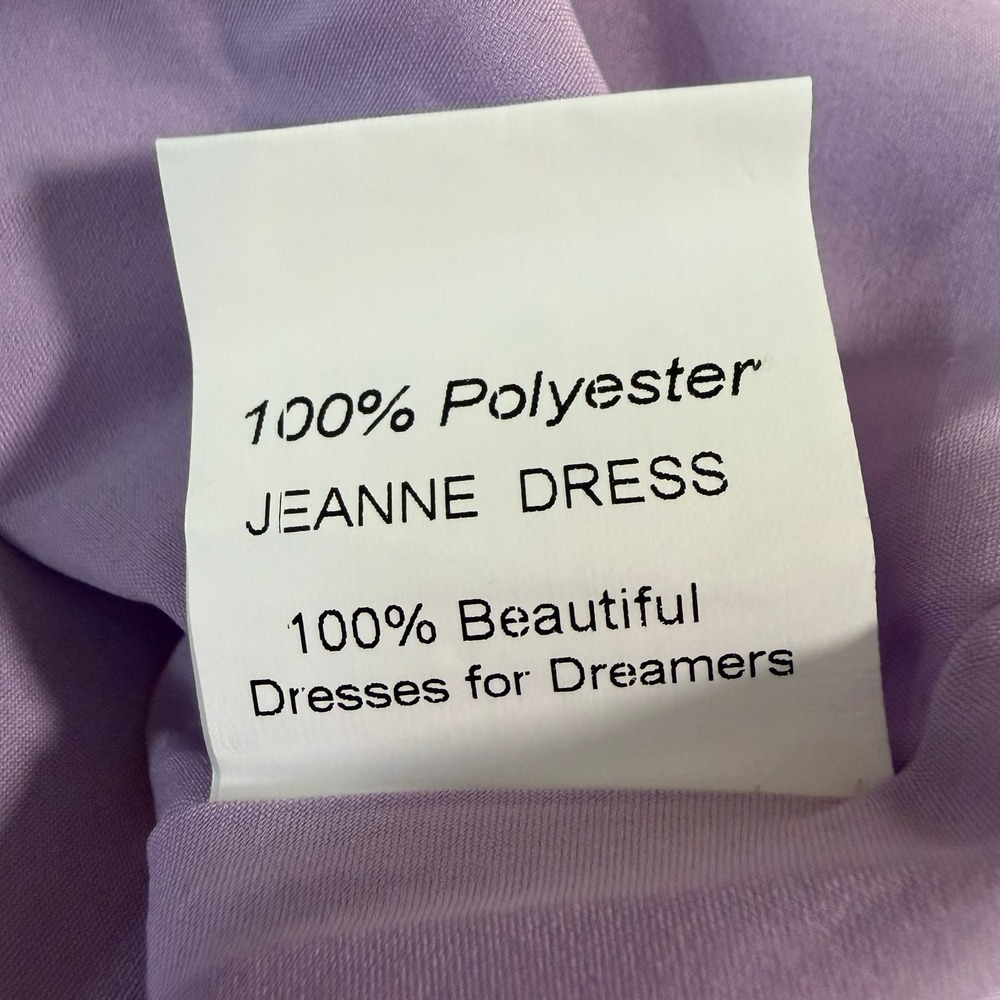 JessaKae Jeanne Dress Plus Size 4X Lavender Purple Swiss Dot Tulle Tiered Midi - Picture 8 of 12